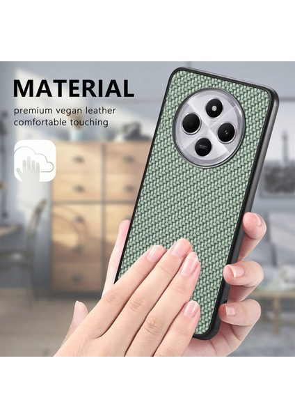 Xiaomi Redmi 14C 4G/14R 5g/poco C75 4g Karbon Fiber Doku Pu+Pc+Tpu Arka Kapak-Yeşil Telefon Kılıfı (Yurt Dışından) indirimleri