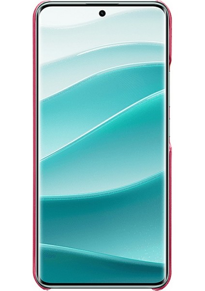 Xiaomi Redmi Note 14 Pro+ 5g Kılıf Buzağı Dokusu Pu Deri Sert Pc Koruyucu Telefon Kapağı-Gül (Yurt Dışından)