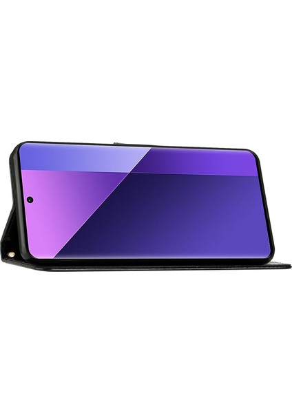 Xiaomi Redmi Note 14 5g Kılıf Pu Deri Telefon Cüzdan Kılıfı Askılı-Siyah (Yurt Dışından) modelleri