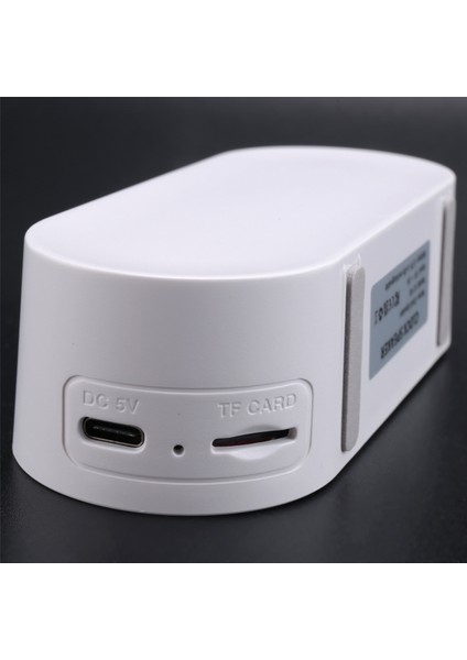 Dijital Saat, Dijital Saatli Taşınabilir Bluetooth Hoparlör Renkli Gece Lambası Çift Alarm Aynalı Subwoofer Beyaz, Beyaz (Yurt Dışından) fiyatları