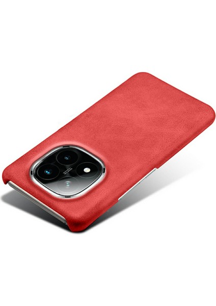 Xiaomi Redmi Note 14 Pro+ 5g Kılıf Buzağı Dokusu Pu Deri Sert Pc Koruyucu Telefon Kapağı-Kırmızı (Yurt Dışından) modelleri