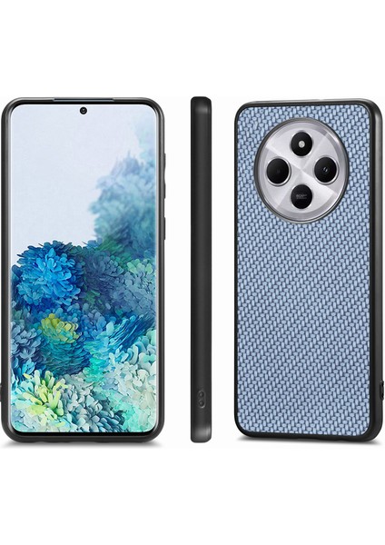 Xiaomi Redmi 14C 4G/14R 5g/poco C75 4g Karbon Fiber Doku Pu+Pc+Tpu Arka Kapak-Mavi Telefon Kılıfı (Yurt Dışından) fırsatları