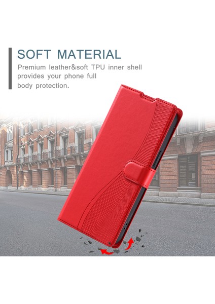 Xiaomi 14T Kılıf Nokta Baskılı Pu Deri Flip Telefon Kapağı, Kart Yuvalı, Askı-Kırmızı (Yurt Dışından) fırsatları