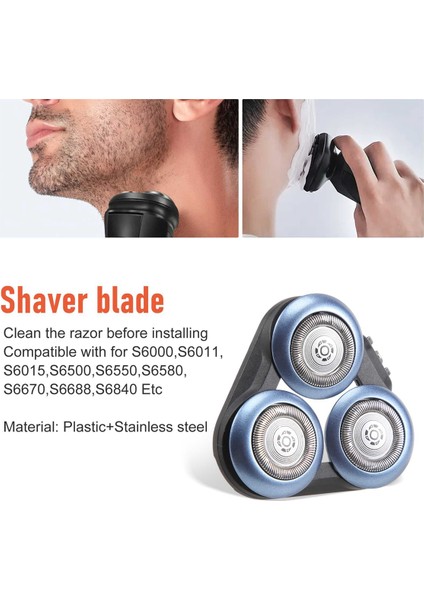 Tıraş Aksesuarları, S6000 S6011 S6015 S6500 S6550 S6580 S6670 S6688 Bıçak Için Yüksek Kaliteli Yedek Tıraş Makinesi, Gösterildiği Gibi (Yurt Dışından)