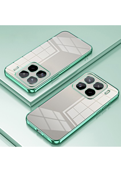 Xiaomi 15 Pro Kılıf Galvanik Çerçeve Yumuşak Tpu Telefon Kapağı-Yeşil Için (Yurt Dışından) indirimleri