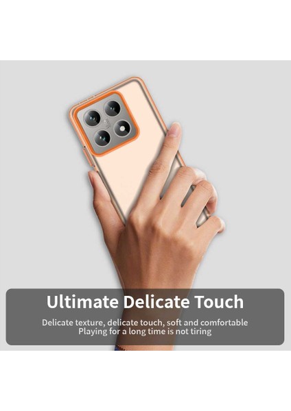 Xiaomi 14T Kılıf Pc+Tpu+Pet Mat Düşme Önleyici Telefon Arka Kapak-Turuncu (Yurt Dışından) indirimleri