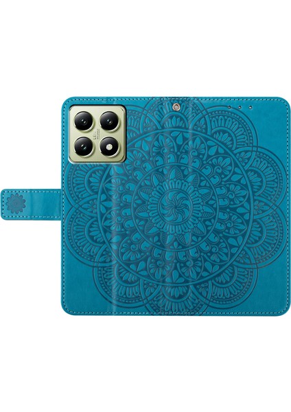 Xiaomi 14T Için Kart Yuvalı Mandala Desenli Telefon Kapağı Stand-Mavi (Yurt Dışından) indirimleri