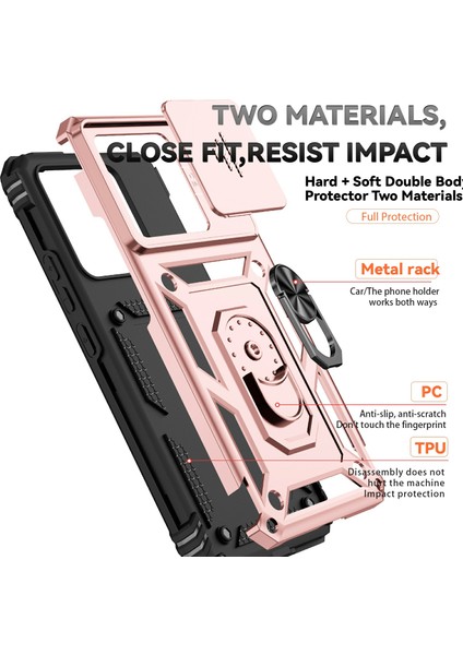 Xiaomi 14T Pro Kılıf Pc + Tpu Telefon Kapak Lensi Için Ultimate Koruma Standı-Gül Altın (Yurt Dışından) indirimleri