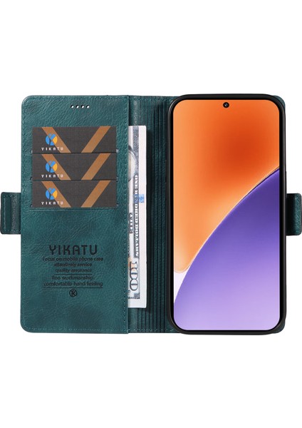 Xiaomi 15 Kılıf Yan Toka Pu Deri Telefon Kapağı Litchi Doku-Mavi Için (Yurt Dışından) fiyatları