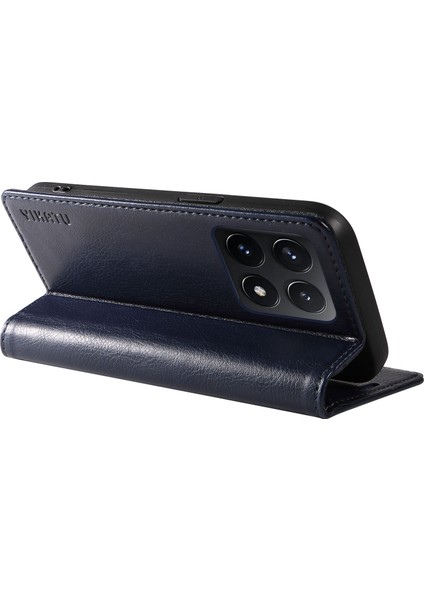 Xiaomi 14T Kılıf Cüzdan Litchi Tahıl Deri Telefon Kapağı Manyetik Otomatik Emilmiş-Lacivert Için (Yurt Dışından) fırsatları
