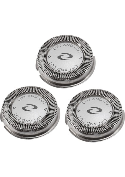 Yedek, 3 Adet Yedek Tıraş Bıçağı Başlığı HQ64 PT726 PT725 PT720 PT710 PT715, Gümüş (Yurt Dışından)