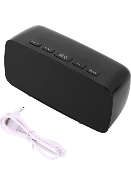Çalar Saat, Akıllı Dijital Çalar Saat Başucu, Yatak Odası Için 12/24H Tarih Sıcaklık Ertelemeli Yeşil LED Seyahat USB Masa, Siyah, Siyah ve Yeşil (Yurt Dışından)