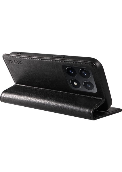 Xiaomi 14T Kılıf Cüzdan Litchi Tahıl Deri Telefon Kapağı Manyetik Otomatik Emilmiş-Siyah Için (Yurt Dışından) fırsatları