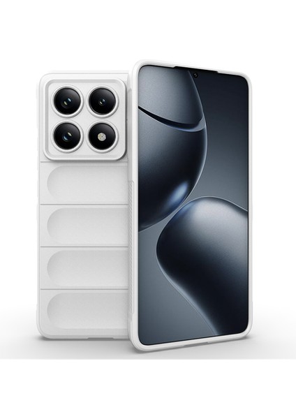 Xiaomi 14T Pro Kılıf Için Anti-Drop Yumuşak Tpu Sağlam Telefon Arka Kapak-Beyaz (Yurt Dışından)