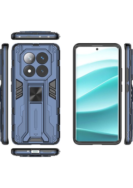 Xiaomi Redmi Note 14 Pro 5G Kılıf PC+TPU Stand-Mavi Darbeye Dayanıklı Telefon Kapağı için (Yurt Dışından) fırsatları