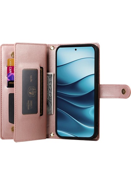 Xiaomi Redmi Note 14 5g/14 4g Kılıf Fermuarlı Cep Cüzdan Deri Telefon Kılıfı Askılı-Pembe (Yurt Dışından) fiyatları