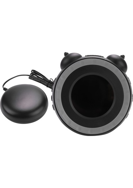Yüksek Sesli Çift Alarm Saati, Yatak Sallayıcılı Yüksek Sesli Çift Alarm Saati, Ağır Uyuyanlar Veya Işitme Engelliler Için Titreşimli, USB Şarj Portu, Fotoğraf Rengi (Yurt Dışından)
