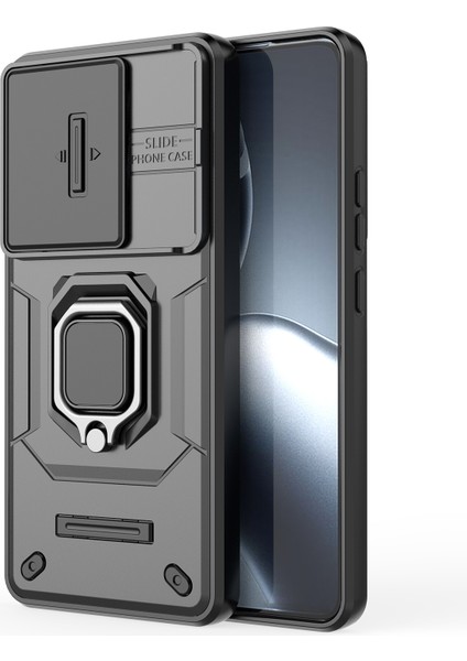 Xiaomi 14T Pro Kılıf Pc+Tpu Lens Kapaklı Telefon Koruyucu-Siyah (Yurt Dışından) fırsatları