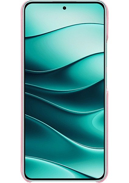 Xiaomi Redmi Için Not 14 5g Kılıf Buzağı Dokusu Pu Deri Sert Pc Koruyucu Telefon Kapağı-Gül Altın (Yurt Dışından)