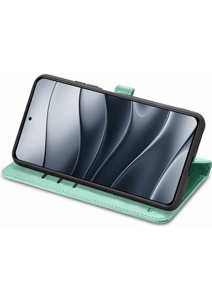 Xiaomi Redmi Note 14 5g Kılıf Deri Cüzdan Çevirme Telefon Kapağı Sevimli Kedi Köpek Desen-Yeşil (Yurt Dışından) modelleri