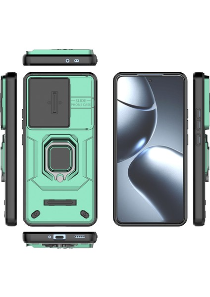 Xiaomi 14T Pro Kılıf Pc+Tpu Lens Kapaklı Telefon Koruyucu-Yeşil (Yurt Dışından) indirimleri