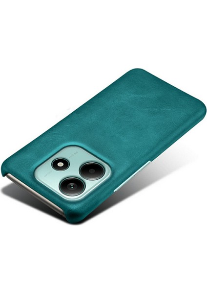 Xiaomi Redmi Note 14 5g Kılıf Buzağı Dokusu Pu Deri Sert Pc Koruyucu Telefon Kapağı-Yeşil (Yurt Dışından) modelleri