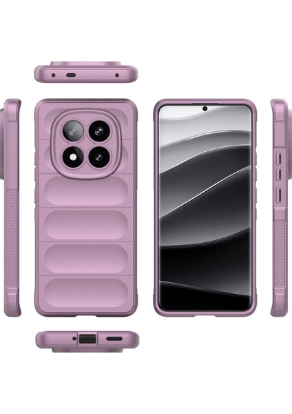 Xiaomi Redmi Note 14 Pro+ 5g Kılıf Için Anti-Drop Yumuşak Tpu Sağlam Telefon Arka Kapak-Açık Mor (Yurt Dışından)