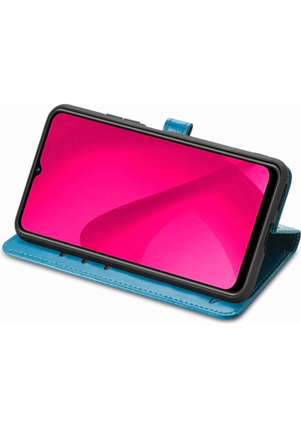 Xiaomi Redmi Için 14C 4G/14R 5g/poco C75 4g Cüzdan Çevirme Telefon Kapağı Sevimli Kedi Köpek Desen-Mavi (Yurt Dışından) modelleri