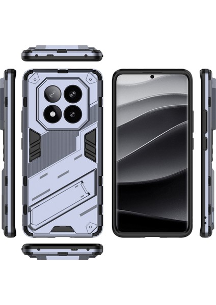 Xiaomi Redmi Note 14 Pro+ 5g Kılıf Pc+Tpu Standlı Darbeye Dayanıklı Telefon Kılıfı-Koyu Mavi (Yurt Dışından) fırsatları
