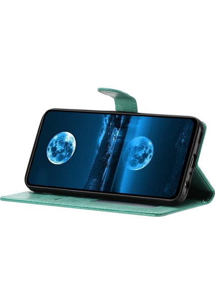 Xiaomi Redmi Note 14 Pro 5g Cüzdan Telefon Kılıfı, Kullanışlı Askı-Yeşil (Yurt Dışından)