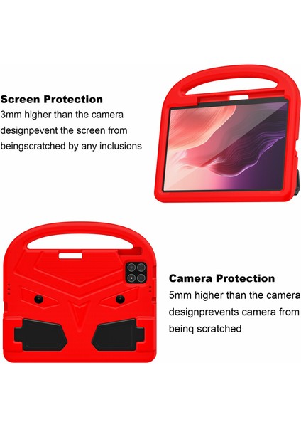 Xiaomi Pad 7 Pro / Pad 7 Kılıf Serçe Stili Eva Tablet Kılıfı - Kırmızı (Yurt Dışından)