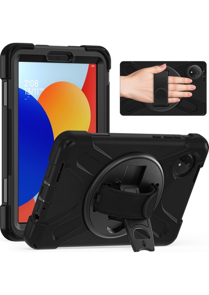 Xiaomi Redmi Pad Se 4g 8.7 Inç Kılıf Tpu+Pc+Silikon Anti-Drop Tablet Kapağı-Siyah (Yurt Dışından) indirimleri