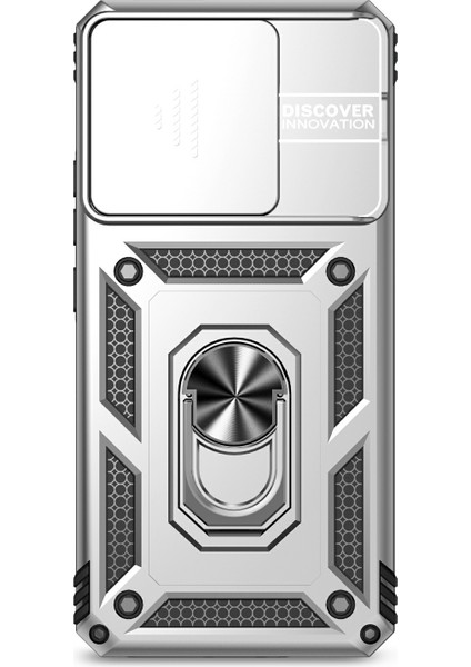 Xiaomi 14T Pro Kılıf Pc + Tpu Telefon Kapağı Lens Için Ultimate Koruma Standı-Gümüş (Yurt Dışından) fiyatları