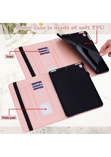 Xiaomi Pad 7 Pro / Pad 7 Kılıf Pu Deri Ağaç Geyik Desenli Tablet Kapağı-Gül Altın (Yurt Dışından) modelleri