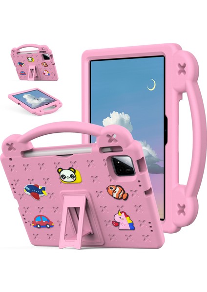 Xiaomi Pad 7 Pro / Pad 7 Kılıfı Çocuklar Eva Tablet Kapağı-Pembe (Yurt Dışından)
