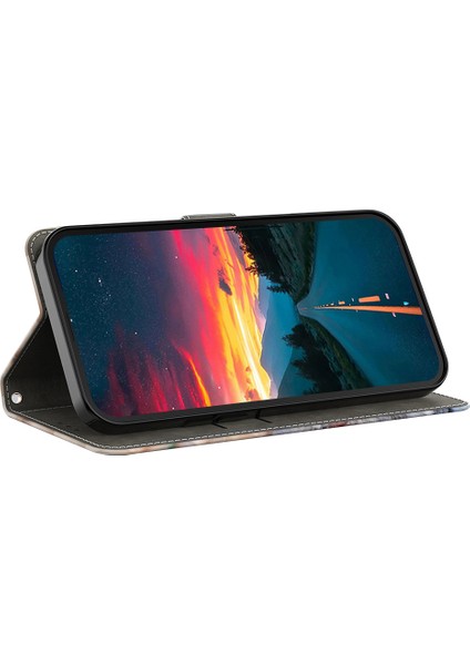 Stand-Boya Çiçek ile Xiaomi 14T Kılıf Pu Deri Cüzdan Telefon Kılıfı Için (Yurt Dışından)