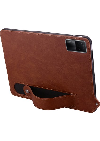 Xiaomi Redmi Pad Se Kılıf El Kayışı Deri Tablet Kapağı-Kahverengi (Yurt Dışından) modelleri