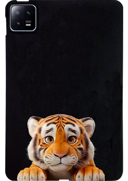 Xiaomi Pad 6 Pro / Pad 6 Kılıf Desen Baskı Ince Tpu Tablet Koruyucu Kapak-Küçük Kaplan Için (Yurt Dışından)