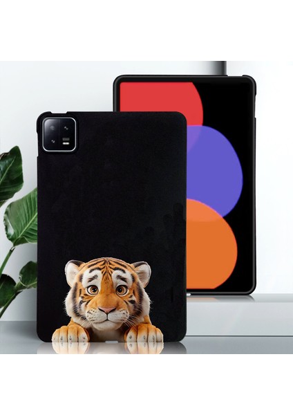Xiaomi Pad 6 Pro / Pad 6 Kılıf Desen Baskı Ince Tpu Tablet Koruyucu Kapak-Küçük Kaplan Için (Yurt Dışından) fırsatları