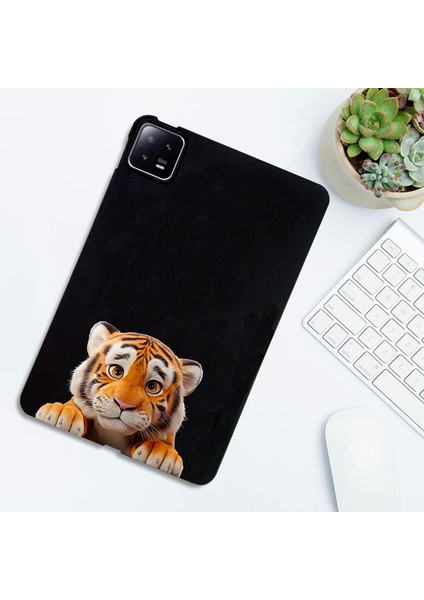 Xiaomi Pad 6 Pro / Pad 6 Kılıf Desen Baskı Ince Tpu Tablet Koruyucu Kapak-Küçük Kaplan Için (Yurt Dışından) indirimleri