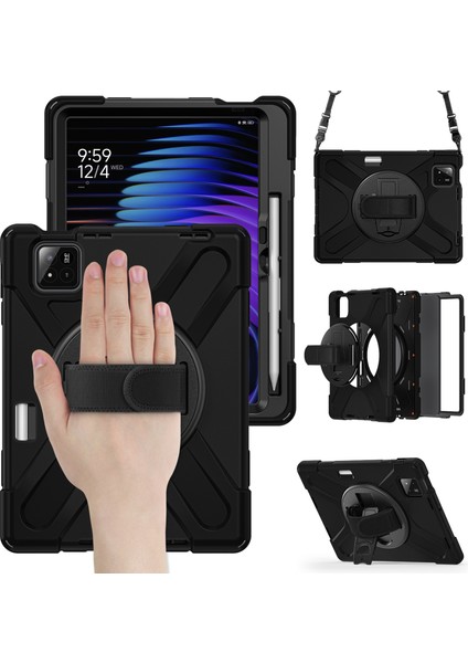 Xiaomi Pad 7 Için Tpu Pc Omuz Askılı Silikon Tablet Kılıfı-Siyah (Yurt Dışından) fiyatları