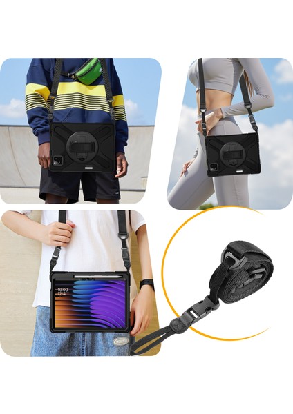 Xiaomi Pad 7 Için Tpu Pc Omuz Askılı Silikon Tablet Kılıfı-Siyah (Yurt Dışından) fırsatları