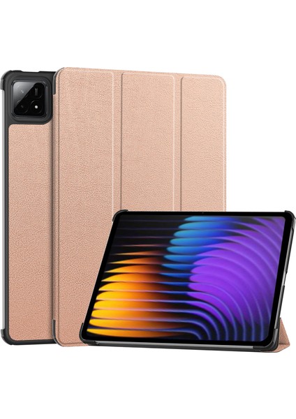 Xiaomi Pad 7 Pro/pad 7 Kılıf Anti-Düşme Deri Tablet Kapağı-Gül Altın Için (Yurt Dışından)