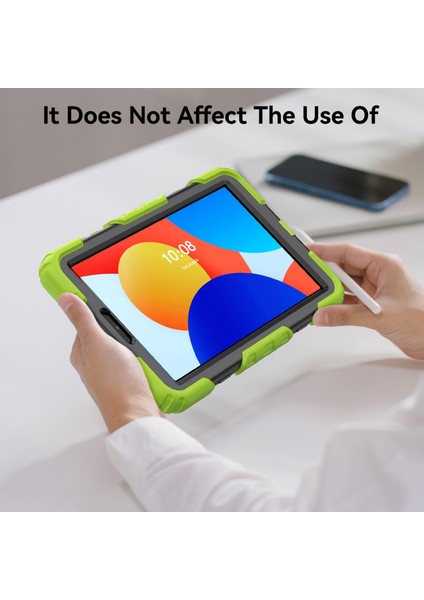 Xiaomi Redmi Pad Se 4g 8.7 Inç Kılıf El Kayışı Pc + Silikon Tablet Kapağı Pet Ekran Koruyucu Ile-Sarı Yeşil (Yurt Dışından) fırsatları