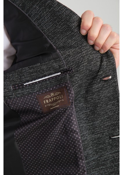 Aimame Erkek Açık Lacivert Mono Yaka Örme Esnek Likralı Kumaş Blazer Ceket modelleri