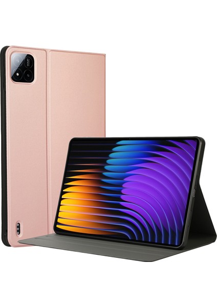 Xiaomi Pad 7 Pro/pad 7 Kılıf Pu Deri Katlanır Tablet Koruyucu Kapak-Gül Altın Için (Yurt Dışından)