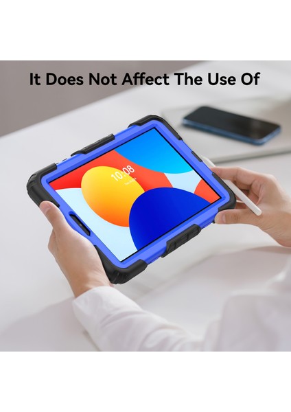 Xiaomi Redmi Pad Se 4g 8.7 Inç Kılıf El Kayışı Pc + Silikon Tablet Kapak Pet Ekran Koruyucu-Koyu Mavi Pc Için (Yurt Dışından) fırsatları