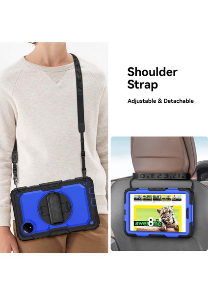 Xiaomi Redmi Pad Se 4g 8.7 Inç Kılıf El Kayışı Pc + Silikon Tablet Kapak Pet Ekran Koruyucu-Koyu Mavi Pc Için (Yurt Dışından) indirimleri