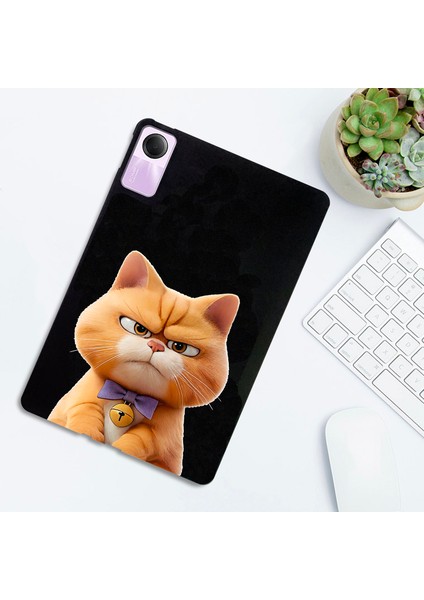 Xiaomi Redmi Pad Se Kılıf Desen Baskı Ince Tpu Tablet Koruyucu Kapak-Garfield Kedi Için (Yurt Dışından) indirimleri