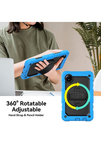 Xiaomi Redmi Pad Se 4g 8.7 Inç Kılıf El Kayışı Pc + Silikon Tablet Kapak Pet Ekran Koruyucu-Bebek Mavisi Için (Yurt Dışından) fiyatları